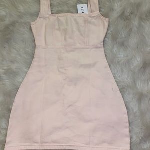 Pink mini dress